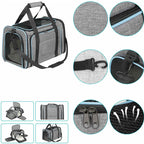Expandable Tote Carrier for Small Dogs & Cats