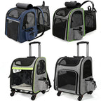Rolling Pet Travel Case with Telescopic Handle