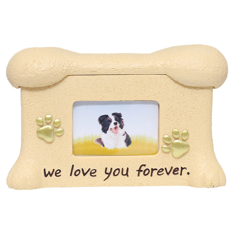 Pet Memorial Urn with Photo Frame