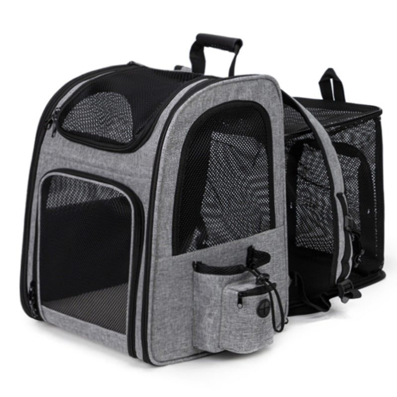 Rolling Pet Travel Case with Telescopic Handle