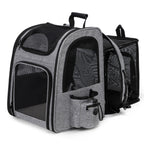 Rolling Pet Travel Case with Telescopic Handle