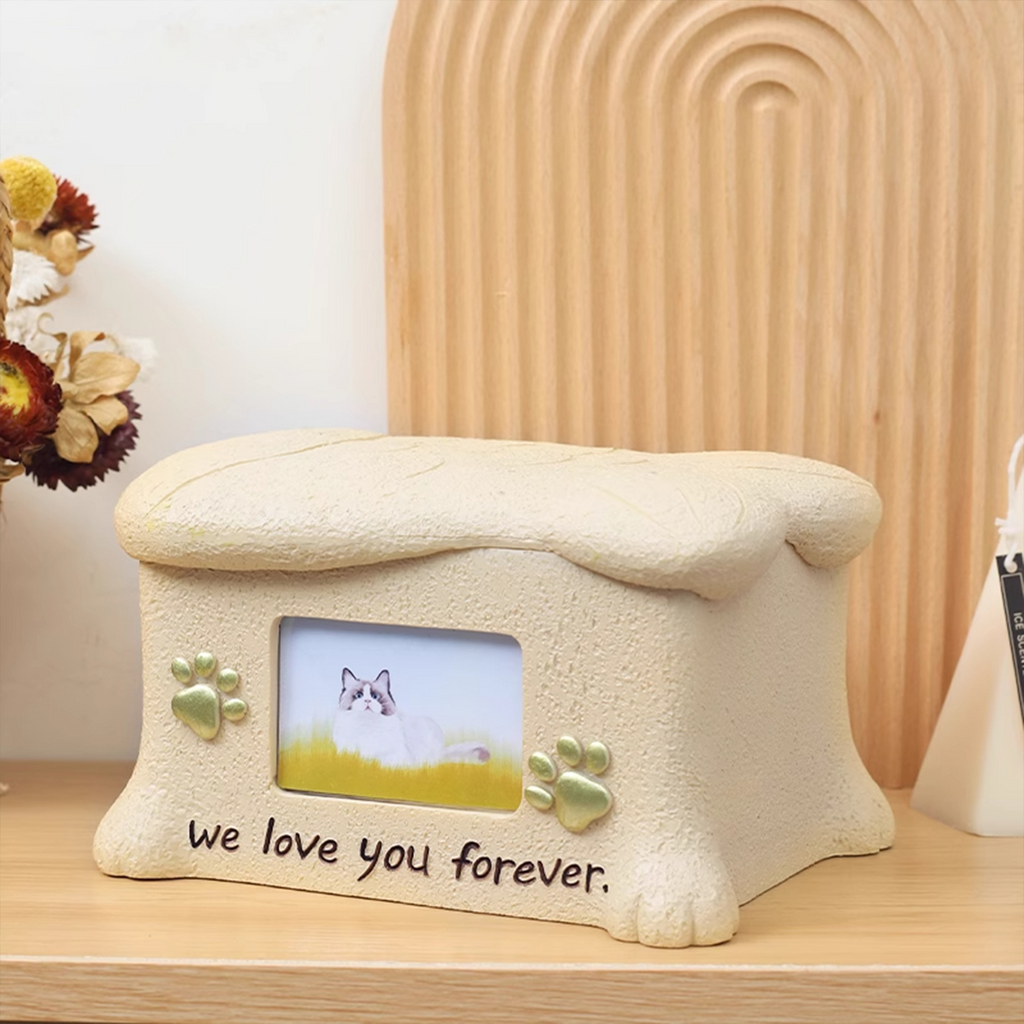 Pet Memorial Urn with Photo Frame