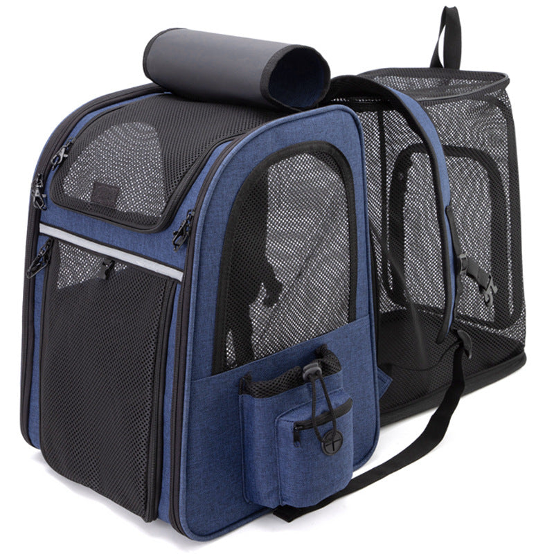 Rolling Pet Travel Case with Telescopic Handle