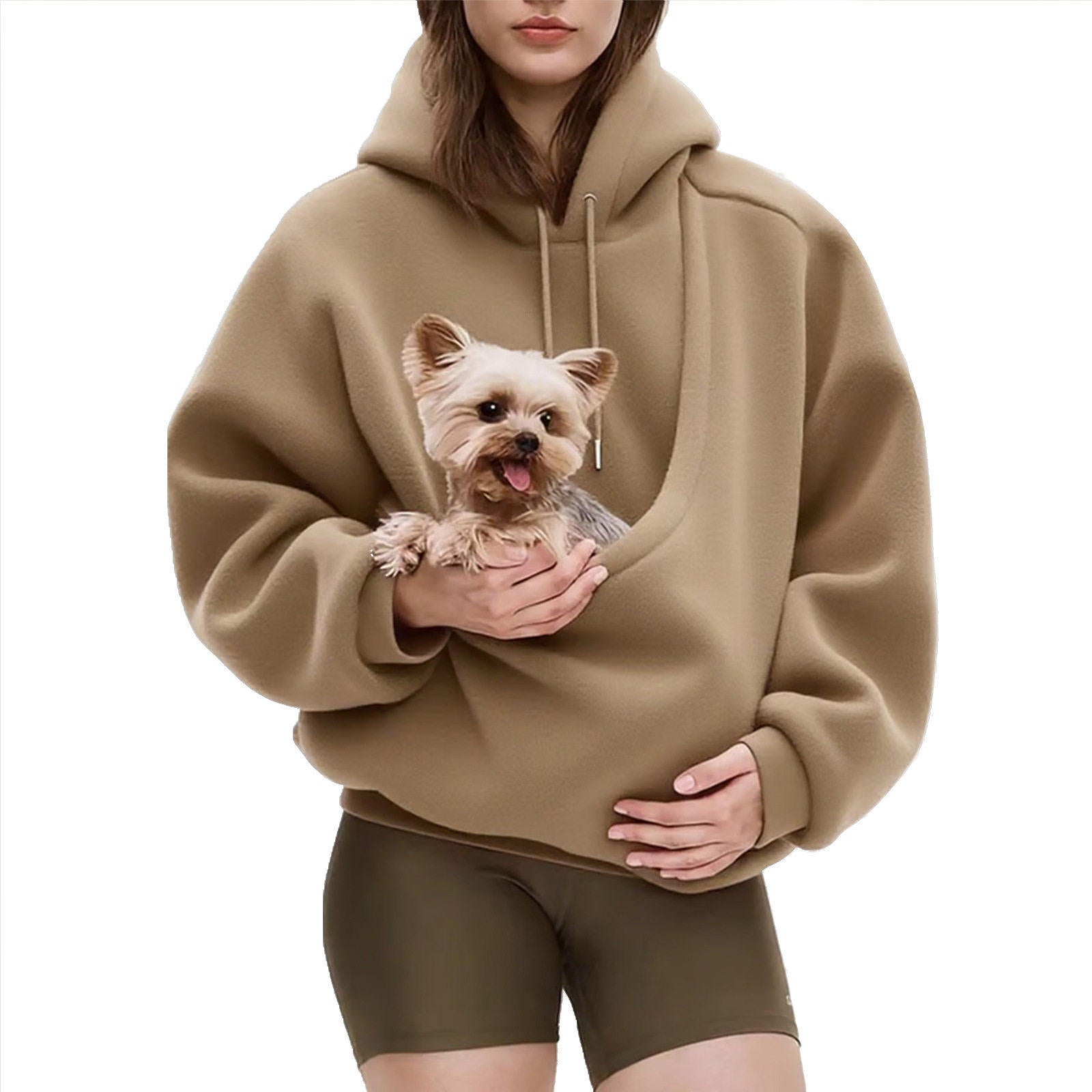 Hooded Pet Carrier Sweatshirt for Cats & Small Dogs