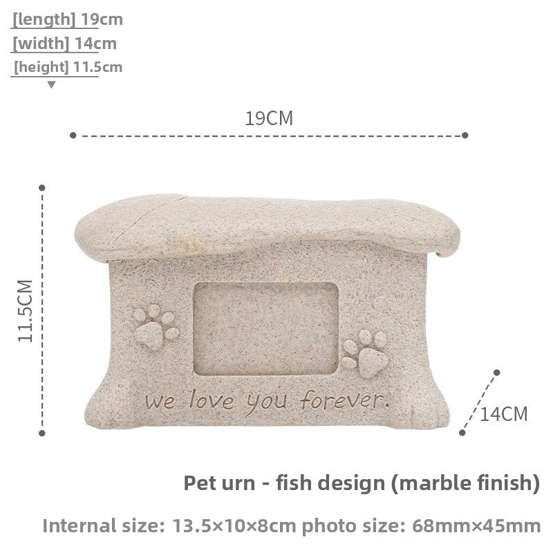Pet Memorial Urn with Photo Frame