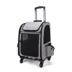 Rolling Pet Travel Case with Telescopic Handle
