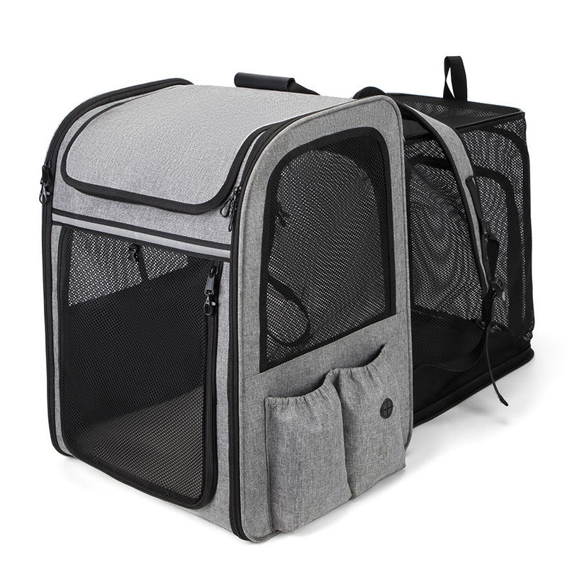 Rolling Pet Travel Case with Telescopic Handle