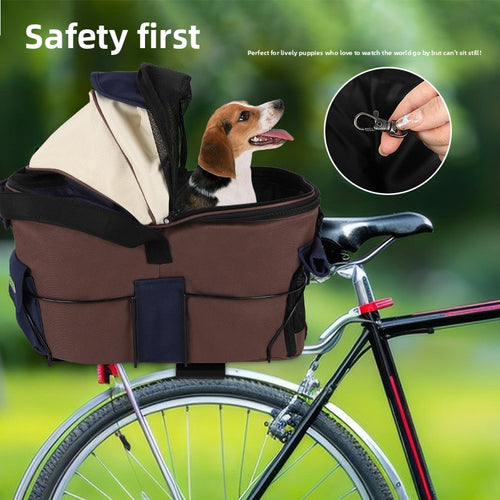 Bicycle Mounted Pet Carrier for Dogs & Cats