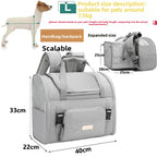 Expandable Pet Carrier Backpack for Cats & Small Dogs