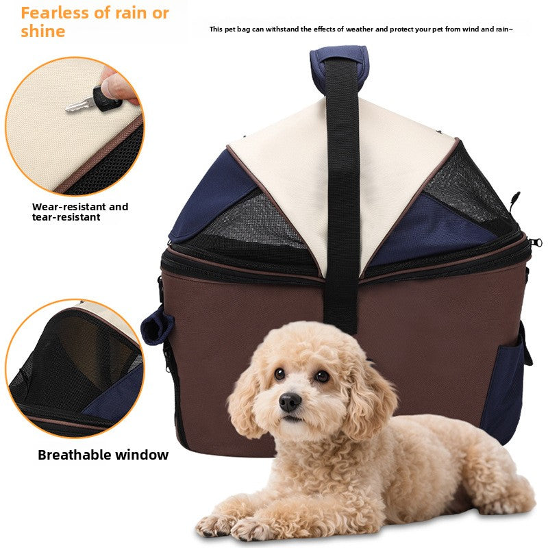 Bicycle Mounted Pet Carrier for Dogs & Cats