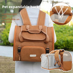 Expandable Pet Carrier Backpack for Cats & Small Dogs