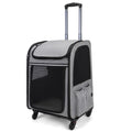 Rolling Pet Travel Case with Telescopic Handle