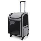 Rolling Pet Travel Case with Telescopic Handle