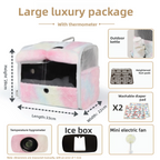 Transparent Pet Backpack with Built-In Thermometer