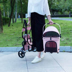 Folding Pet Stroller for Dogs & Cats