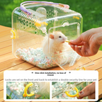 Transparent Travel Cage for Hamsters & Guinea Pigs