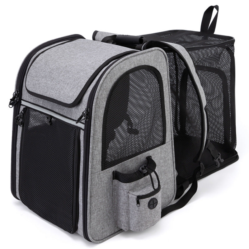 Rolling Pet Travel Case with Telescopic Handle