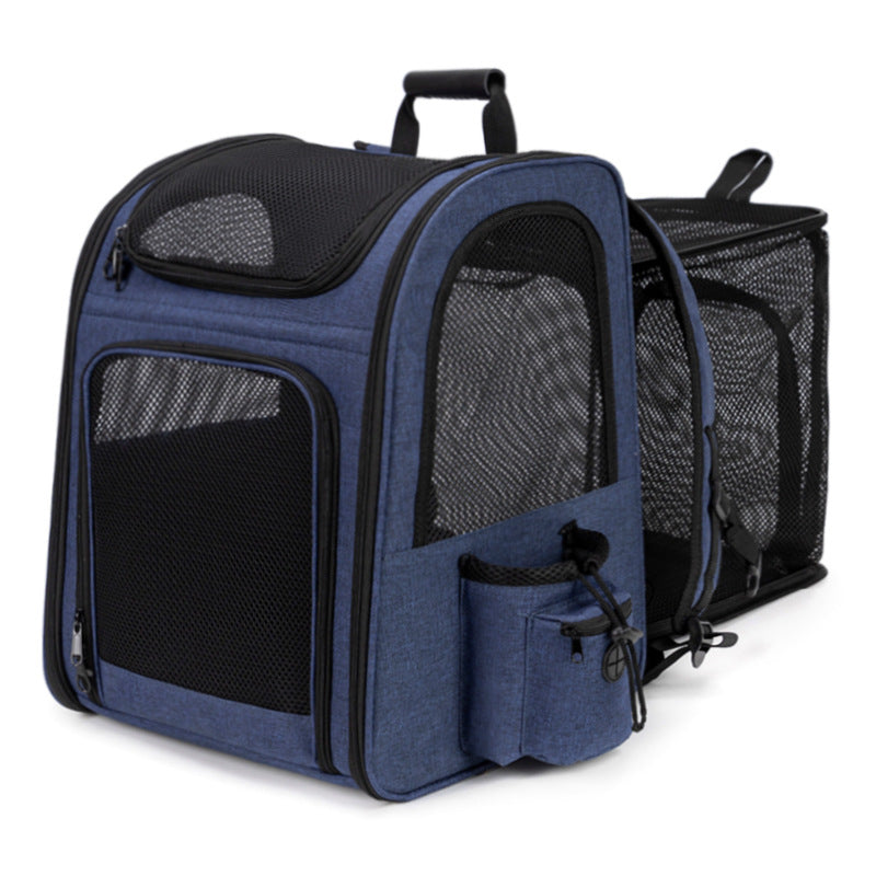 Rolling Pet Travel Case with Telescopic Handle