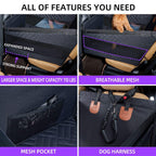 Padded Car Seat Bed for Dogs & Cats