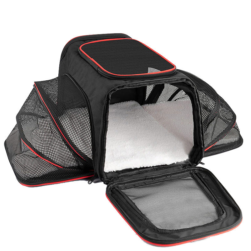 Expandable Tote Carrier for Small Dogs & Cats