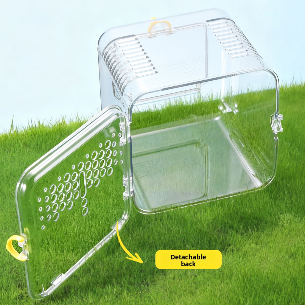 Transparent Travel Cage for Hamsters & Guinea Pigs