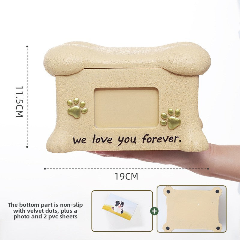 Pet Memorial Urn with Photo Frame