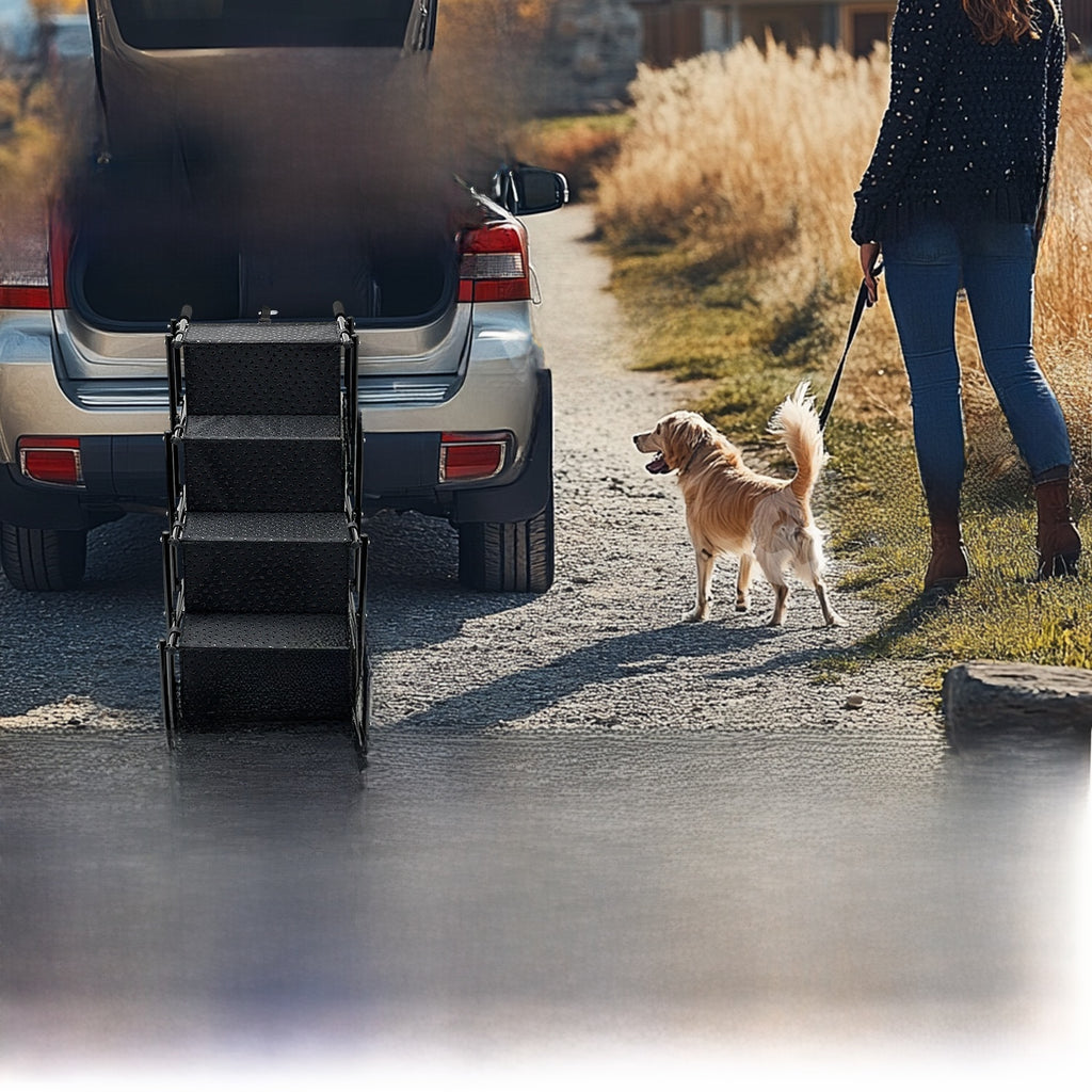 Foldable Dog Car Ramp for SUVs