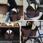 Bicycle Mounted Pet Carrier for Dogs & Cats