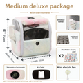 Transparent Pet Backpack with Built-In Thermometer