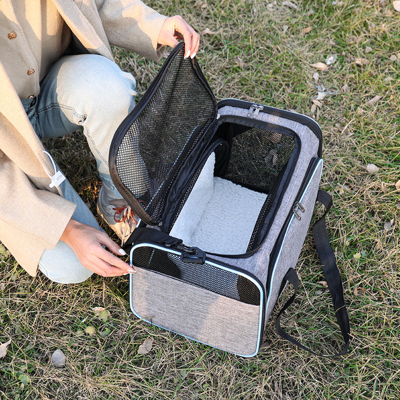Expandable Tote Carrier for Small Dogs & Cats